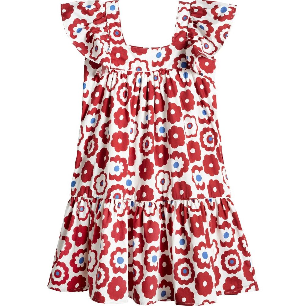 MAISON ME Burgundy Retro Floral Marmee Dress – Wmns Small